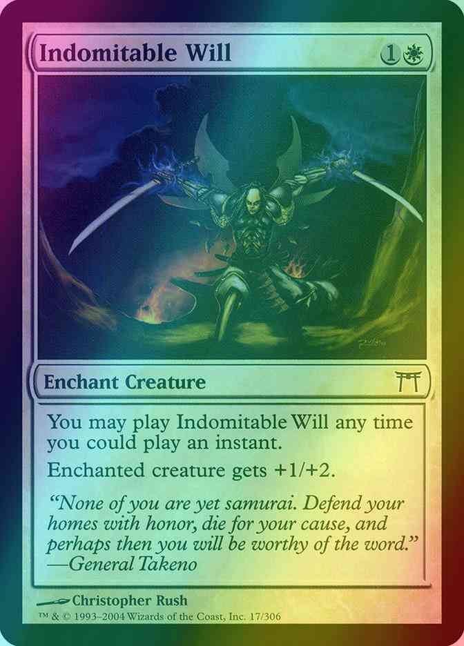 Indomitable Will [17] [Champions of Kamigawa] [Foil]