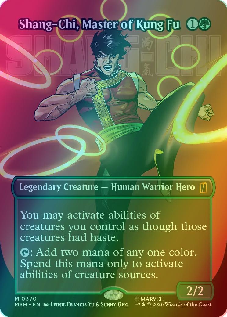 Shang-Chi, Master of Kung Fu [370] [Borderless] [Logo] [Marvel Super Heroes] [Foil]