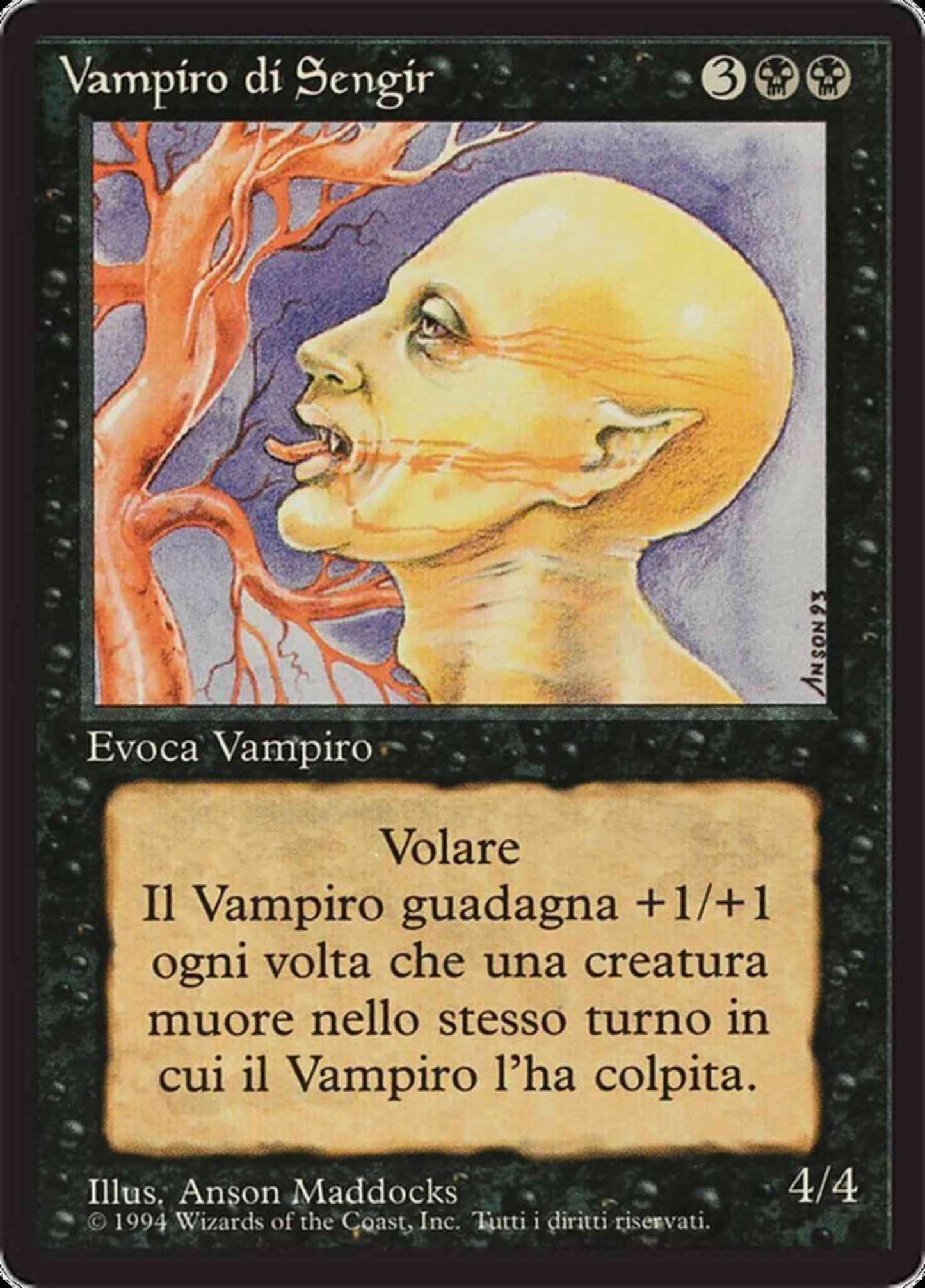 Sengir Vampire - Italian [129] [Foreign Black Border: Italian] [Non-Foil]