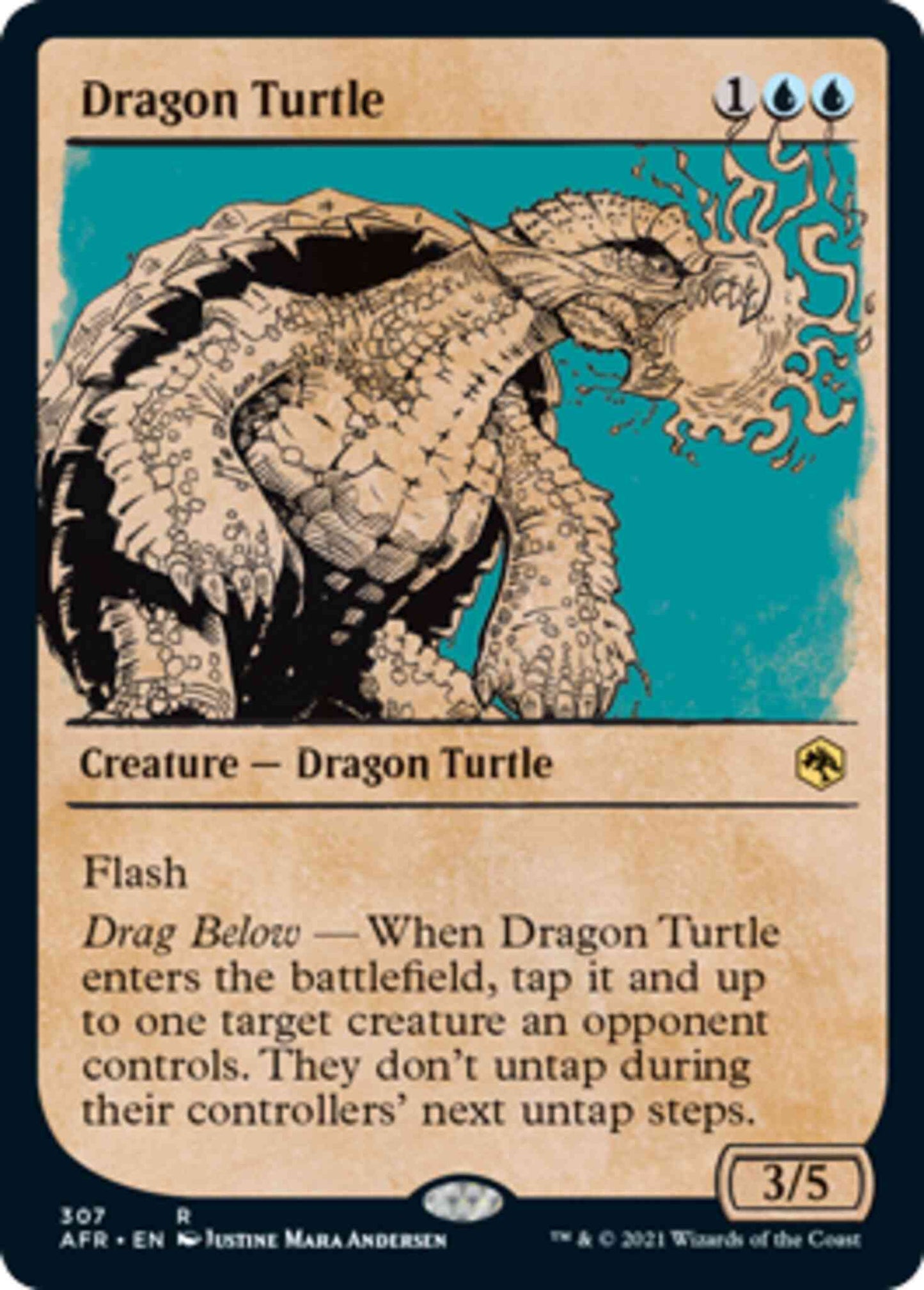 Dragon Turtle [307] [Rulebook Showcase] [Adventures in the Forgotten Realms] [Non-Foil]