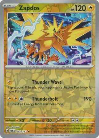 Zapdos - 065/167 - Rare [sv06-065] [Reverse Holo]