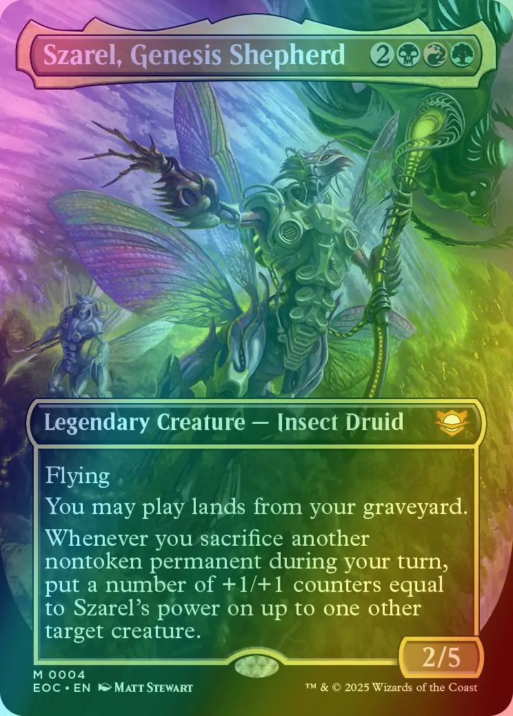 Szarel, Genesis Shepherd [4] [Borderless] [Edge of Eternities: Commander] [Foil]