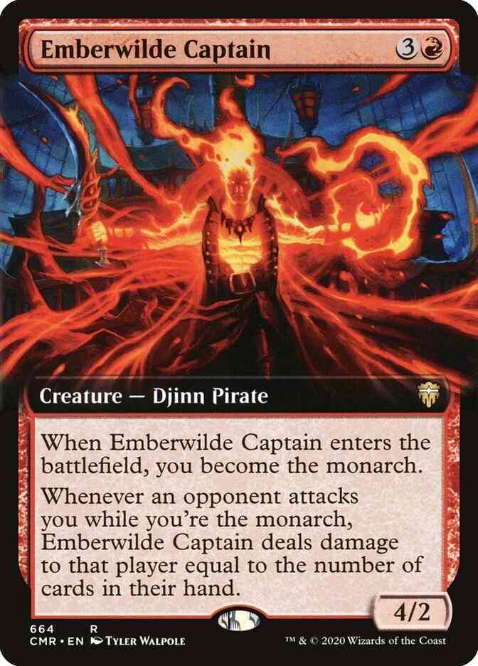 Emberwilde Captain [664] [Extended Art] [Commander Legends] [Non-Foil]