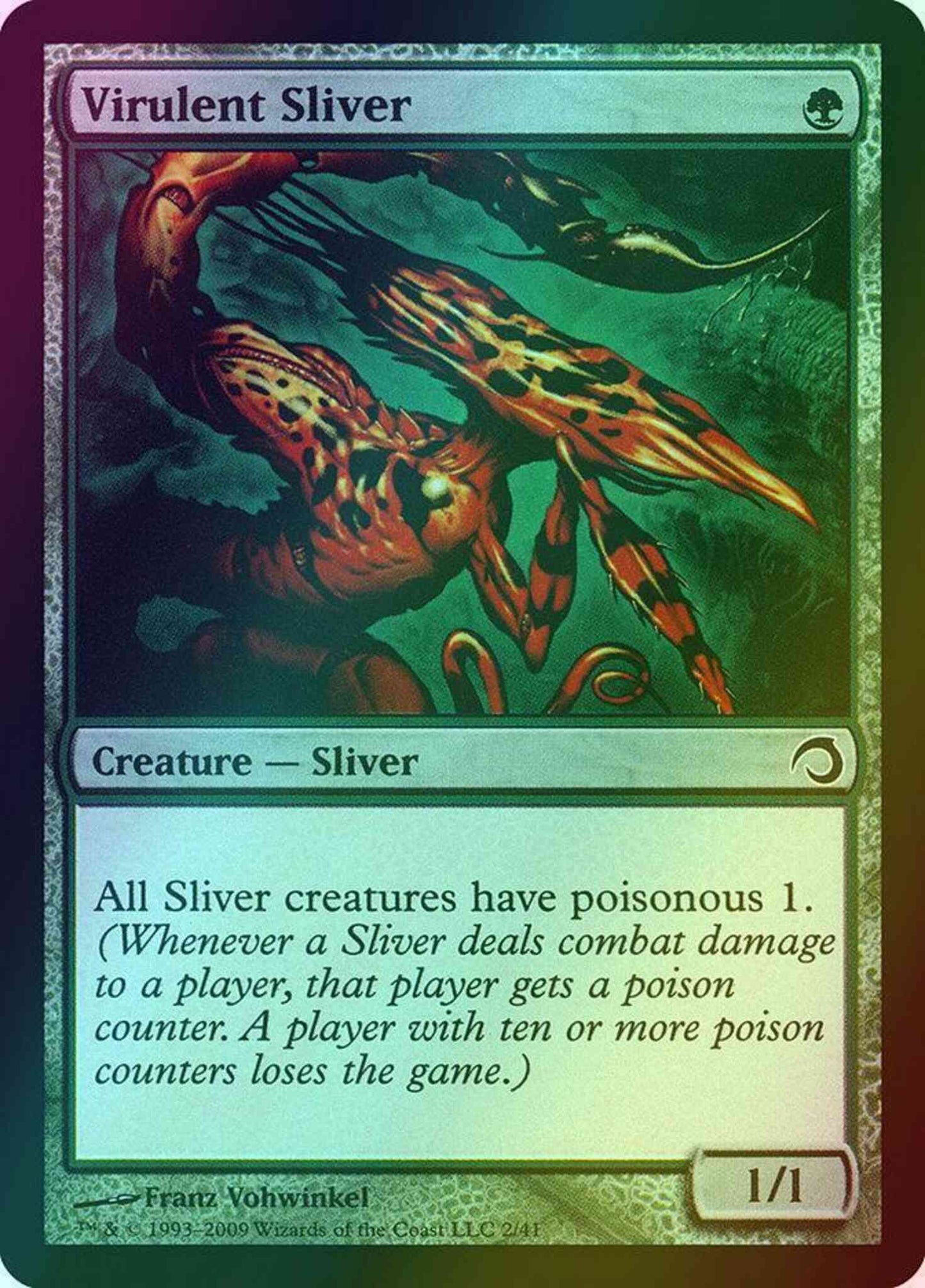 Virulent Sliver [2] [Premium Deck Series: Slivers] [Foil]