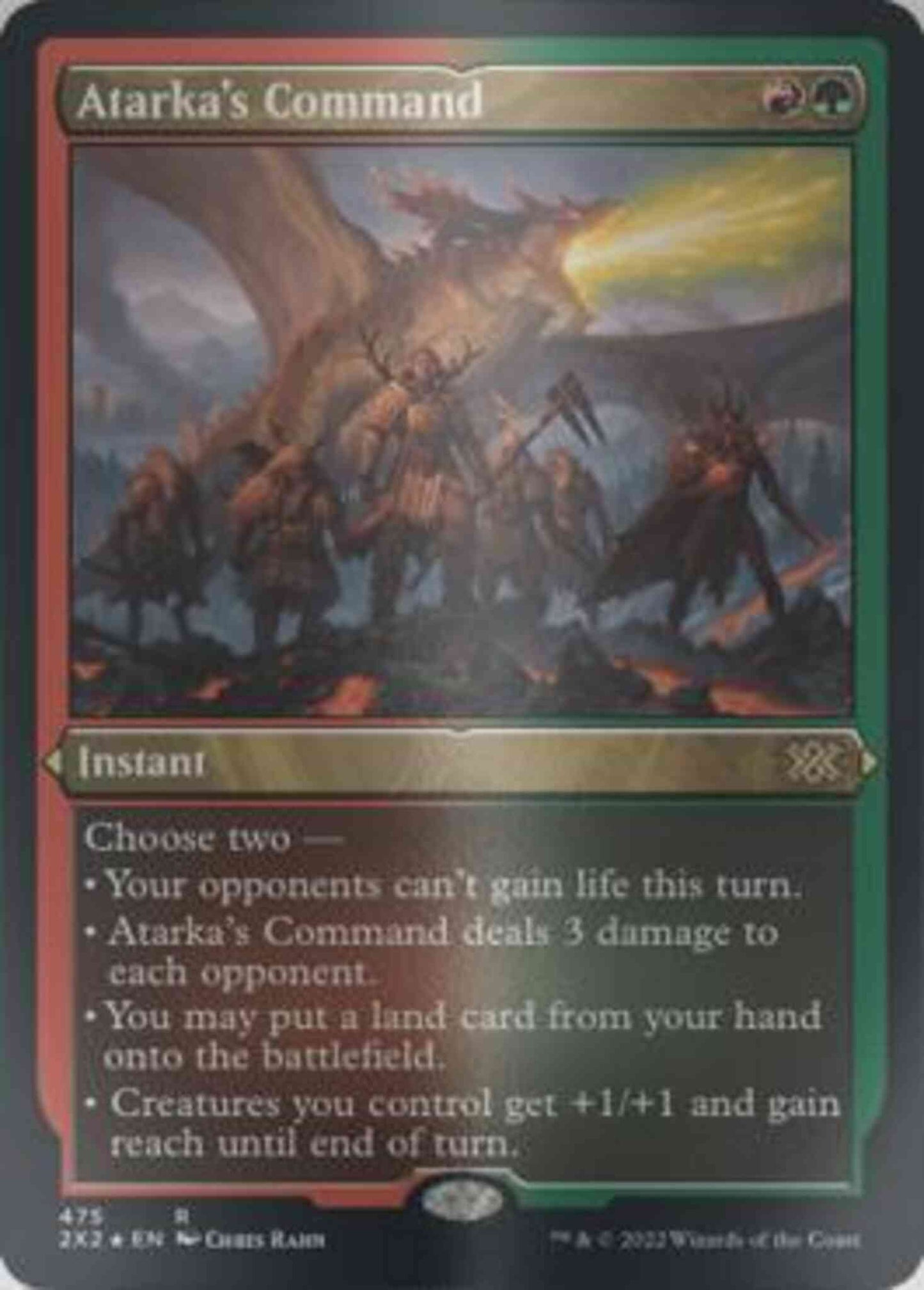 Atarka's Command [475] [Double Masters 2022] [Etched Foil]