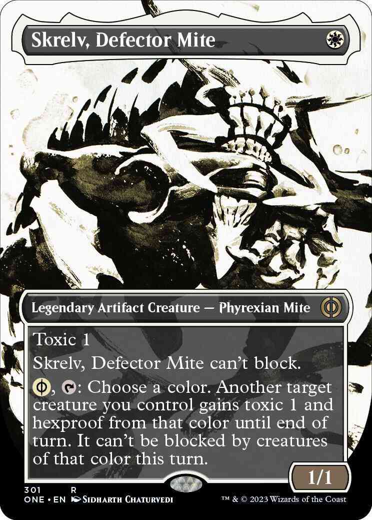 Skrelv, Defector Mite [301] [Borderless] [Ichor] [Phyrexia: All Will Be One] [Non-Foil]
