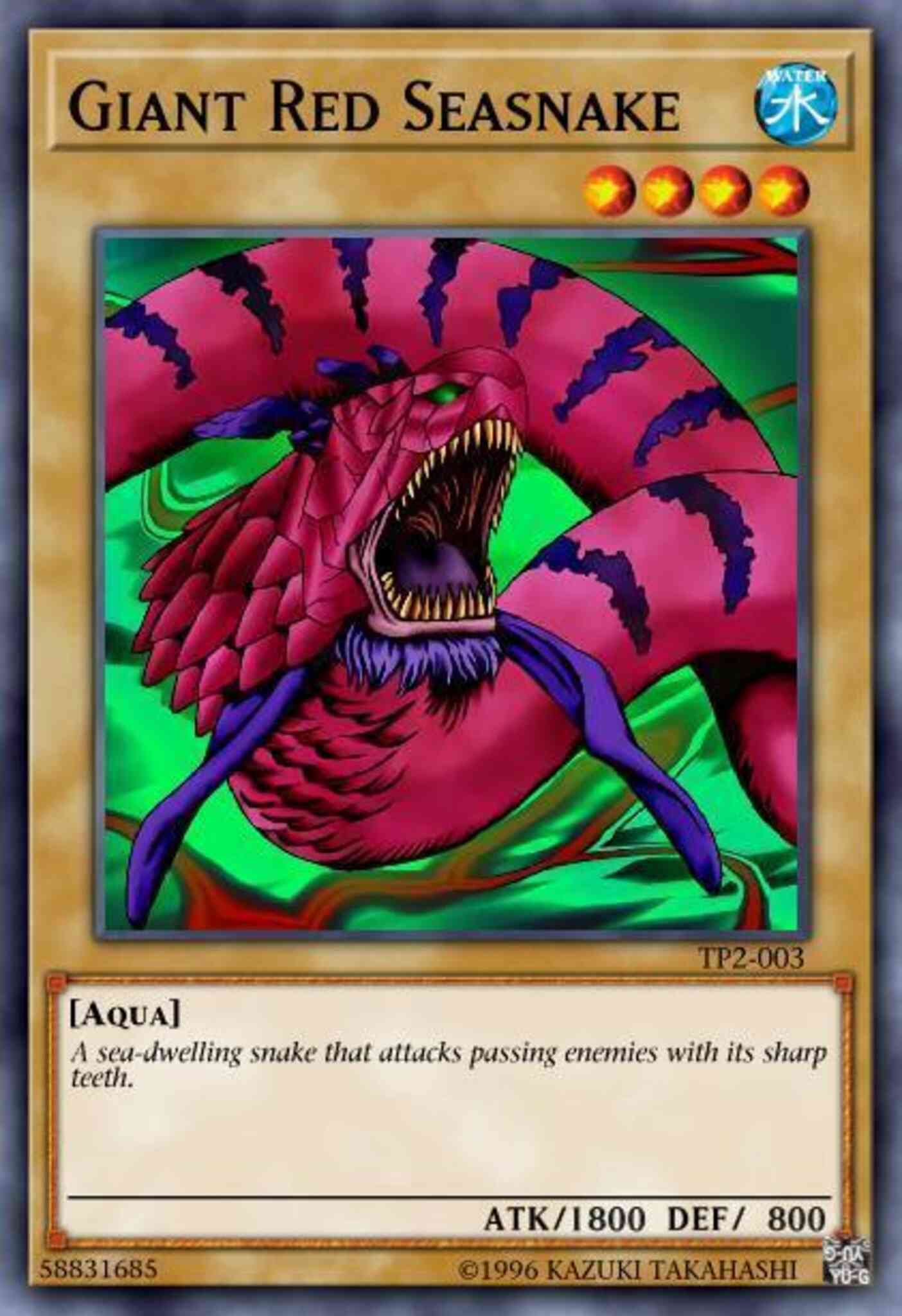 Giant Red Seasnake - LCKC-EN097 - Ultra Rare - 1st Edition