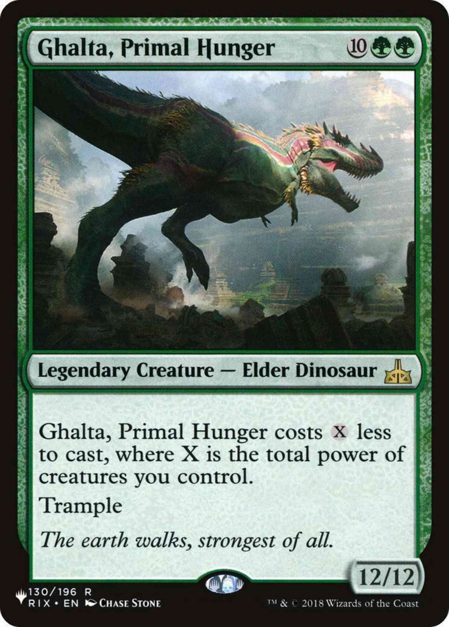Ghalta, Primal Hunger [RIX-130] [The List] [Non-Foil]
