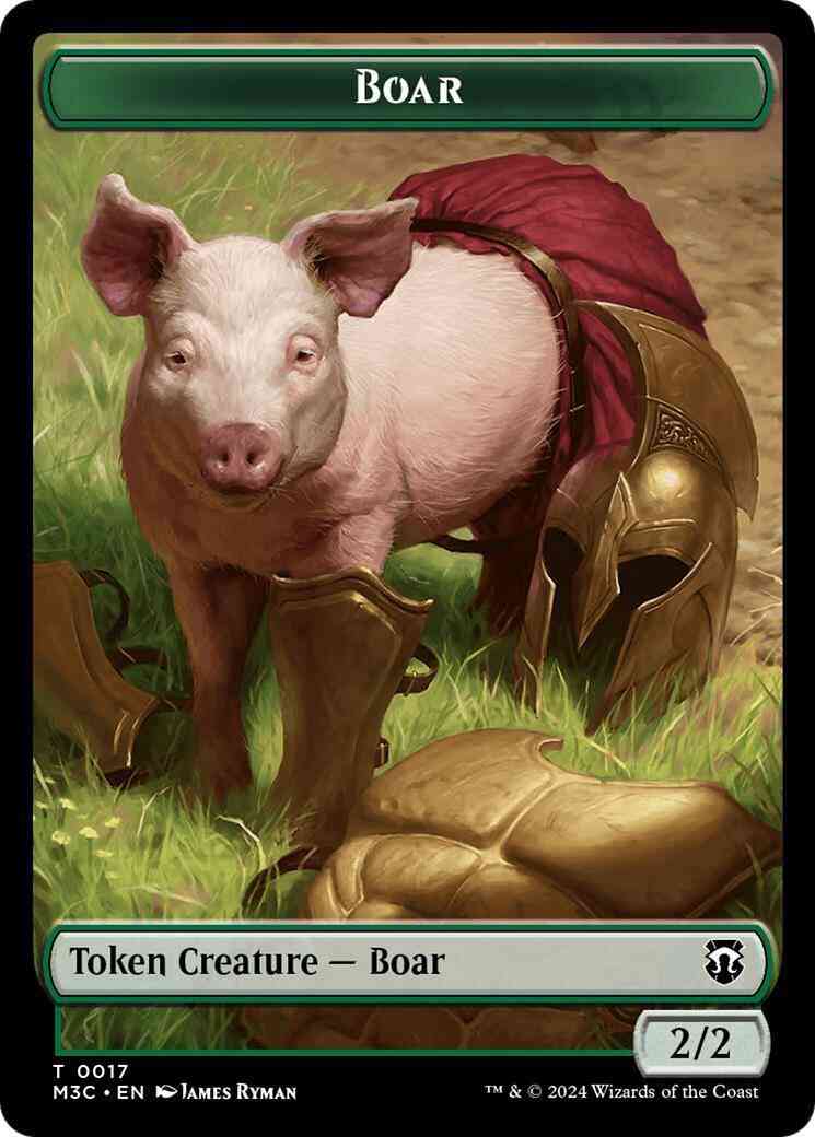 Boar Token (17) // Hydra Token (20) [Modern Horizons 3: Commander: Tokens] [Non-Foil]