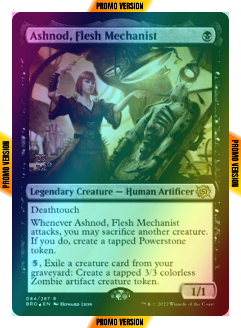 Ashnod, Flesh Mechanist [84s] [Prerelease] [The Brothers' War: Promos] [Foil]