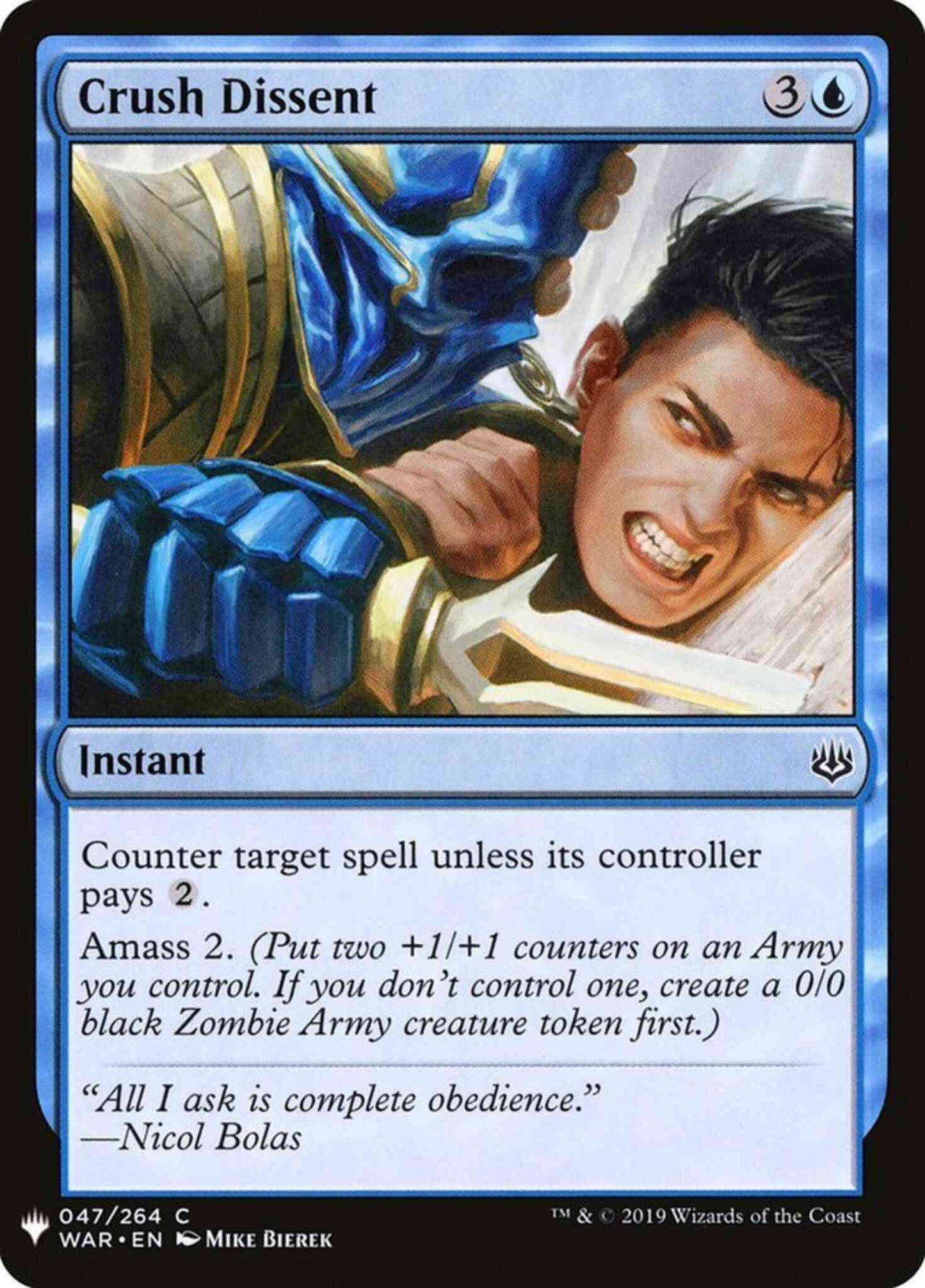 Crush Dissent [WAR-47] [The List] [Non-Foil]