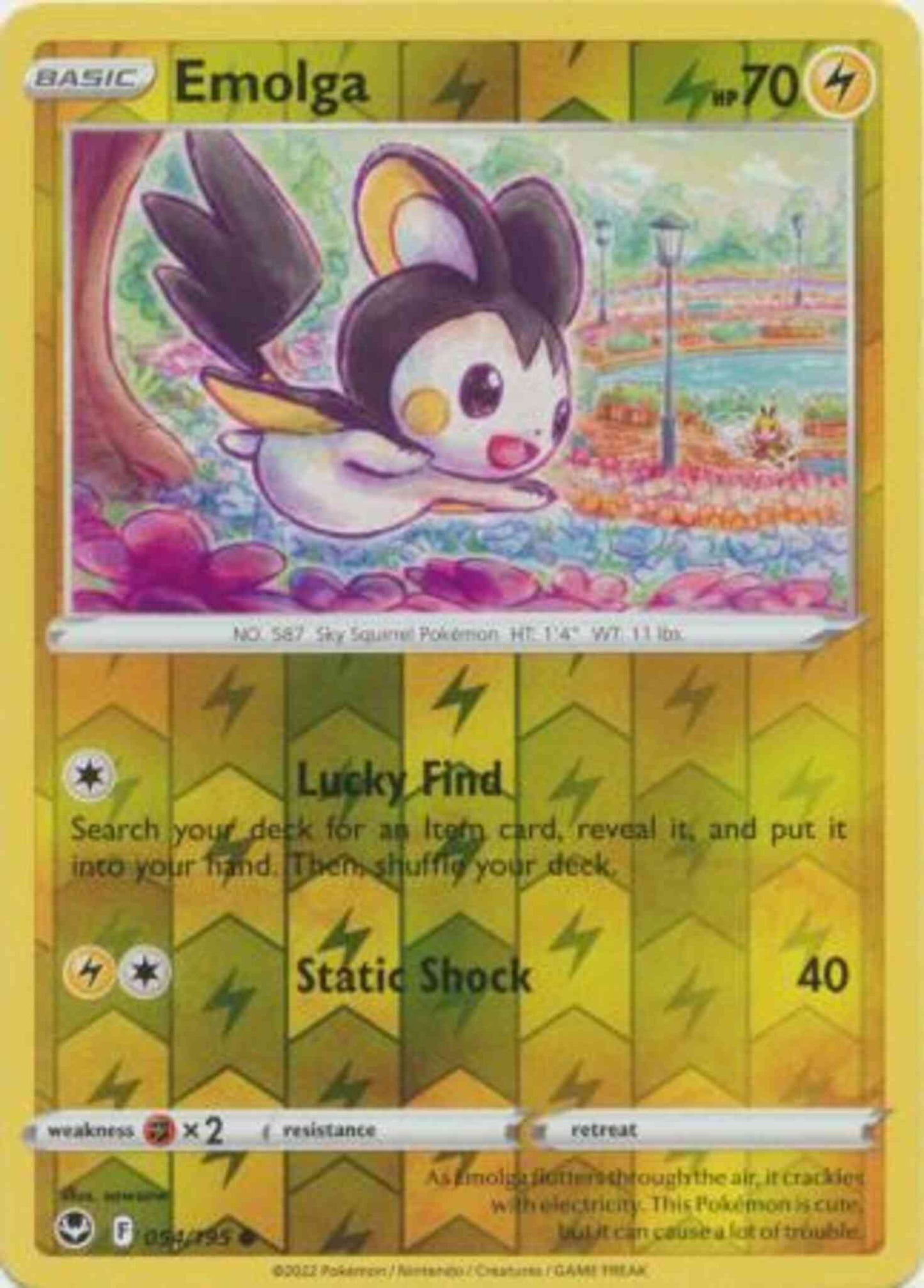 Emolga - 054/195 - Common [swsh12-054] [Reverse Holo]