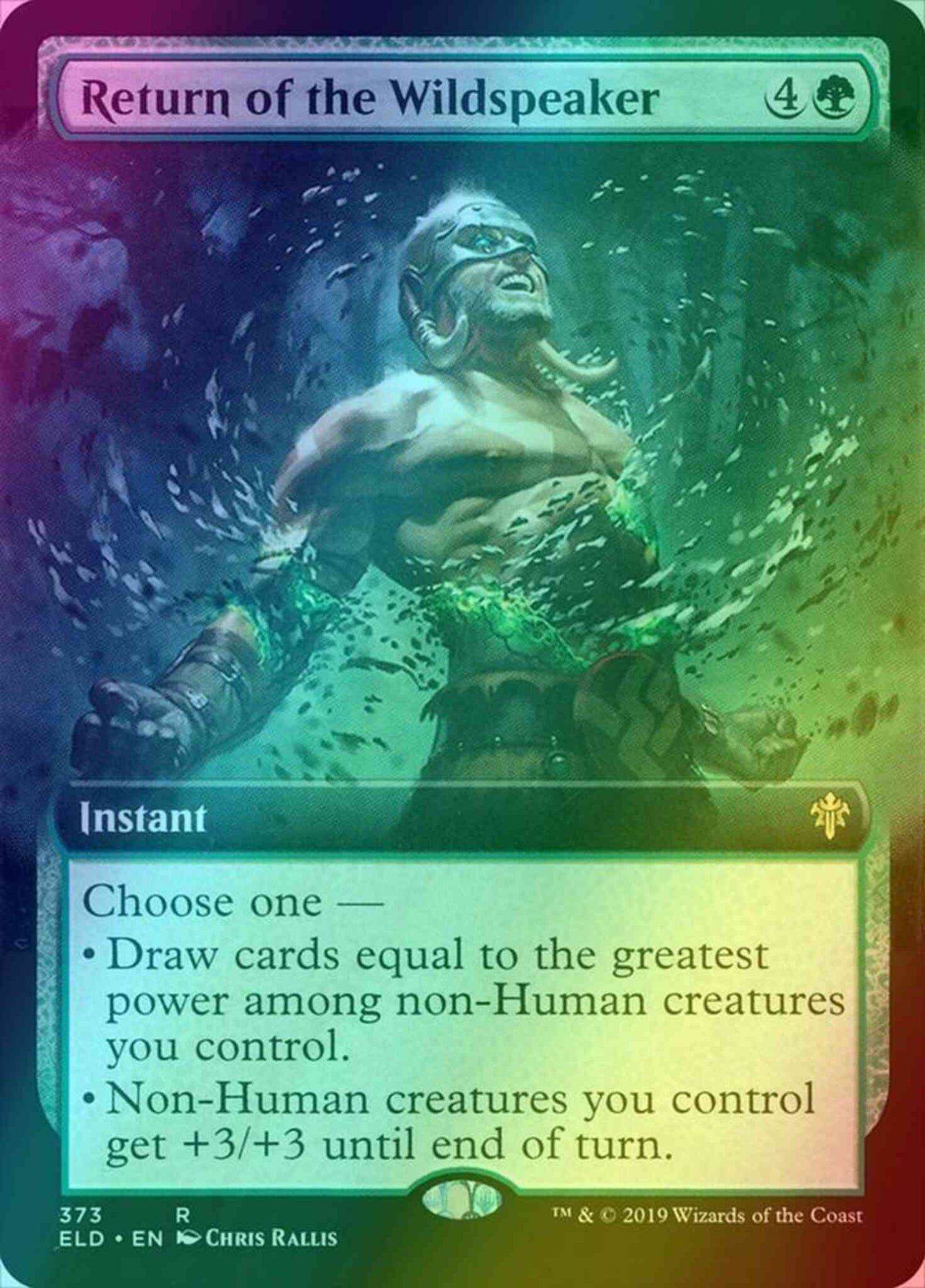 Return of the Wildspeaker [373] [Extended Art] [Throne of Eldraine] [Foil]