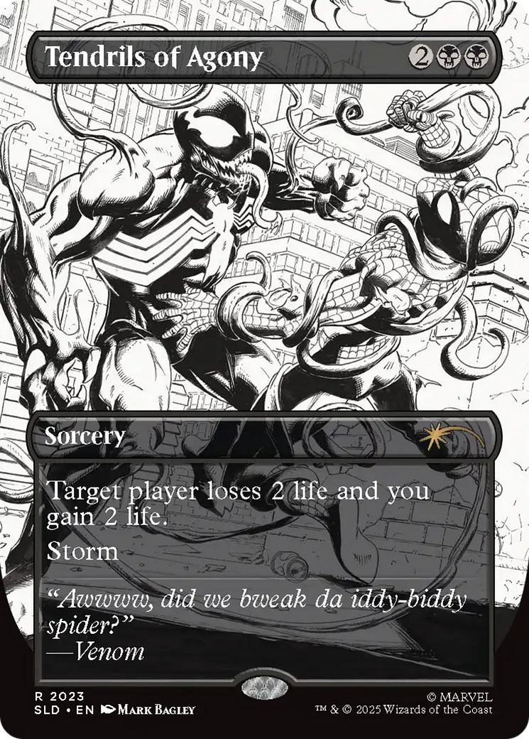 Tendrils of Agony [2023] [Borderless] [Spider-Man: Venom Unleashed (Inks)] [Secret Lair Drop] [Non-Foil]