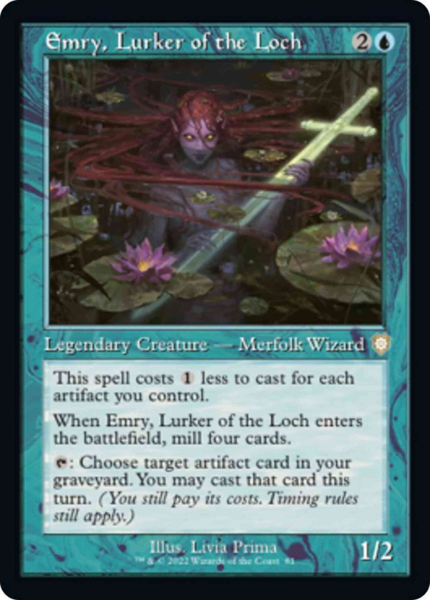Emry, Lurker of the Loch [81] [Retro Frame] [The Brothers' War: Commander] [Non-Foil]