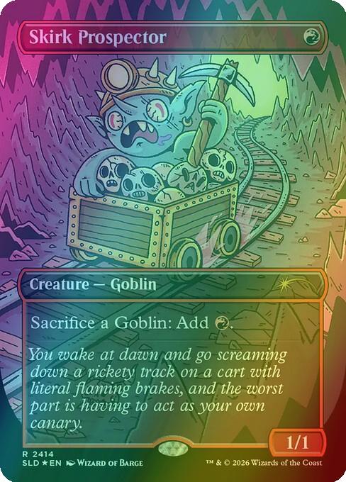 Skirk Prospector [2414] [Borderless] [Goblin Storm] [Secret Lair Drop] [Foil]