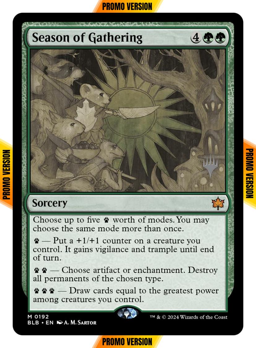 Season of Gathering [192p] [Promo Pack] [Bloomburrow: Promos] [Non-Foil]