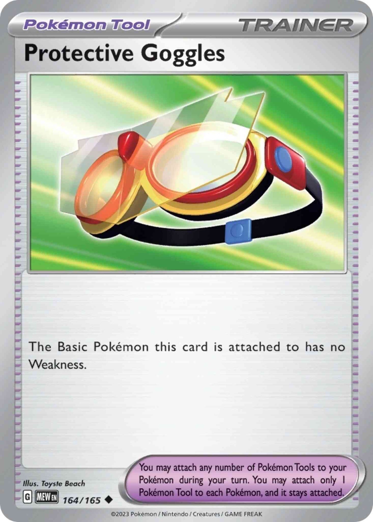 Protective Goggles - 164/165 - Uncommon [sv035-164] [Non-Holo]
