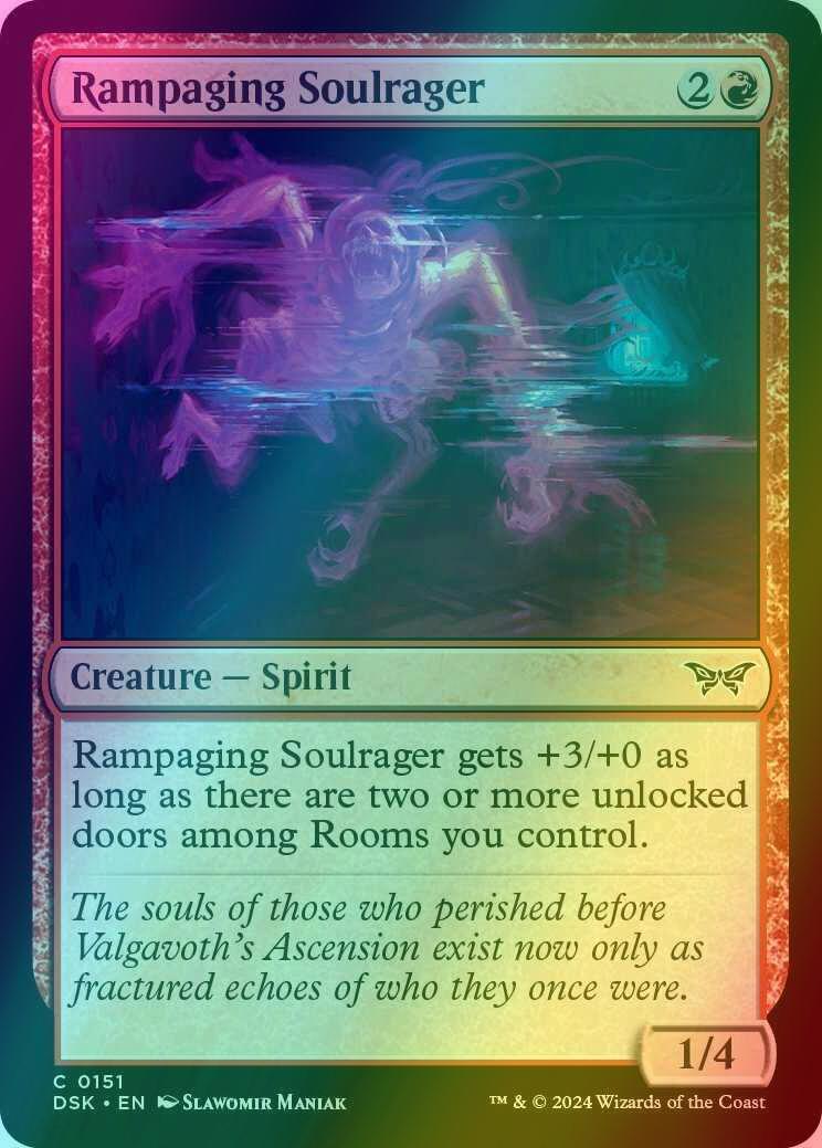 Rampaging Soulrager [151] [Duskmourn: House of Horror] [Foil]