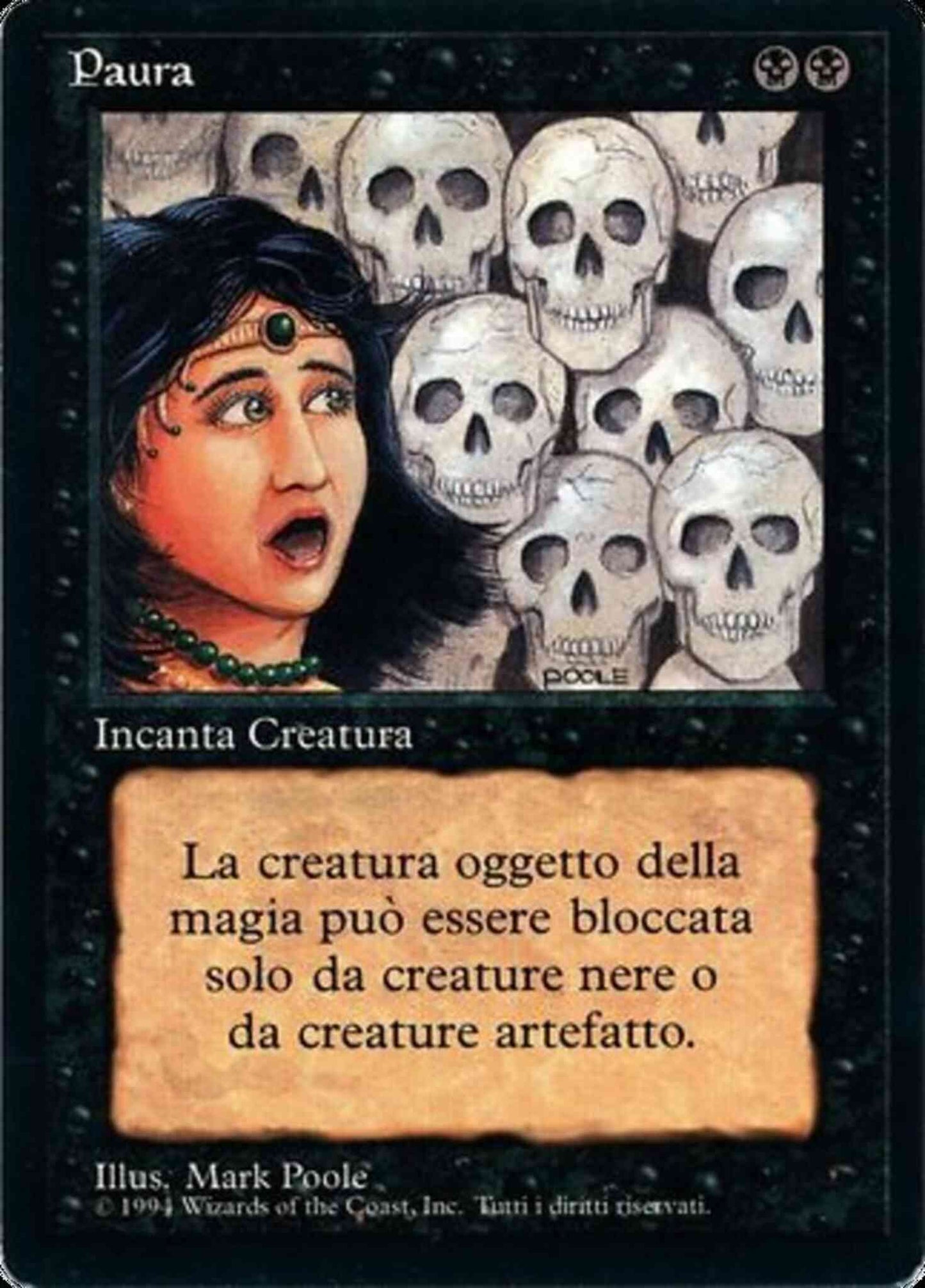 Fear - Italian [111] [Foreign Black Border: Italian] [Non-Foil]
