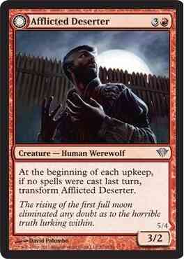 Afflicted Deserter // Werewolf Ransacker [81] [Dark Ascension] [Non-Foil]