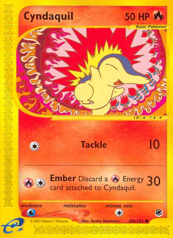 Cyndaquil - 105/165 - Common [ecard1-105] [Reverse Holo]