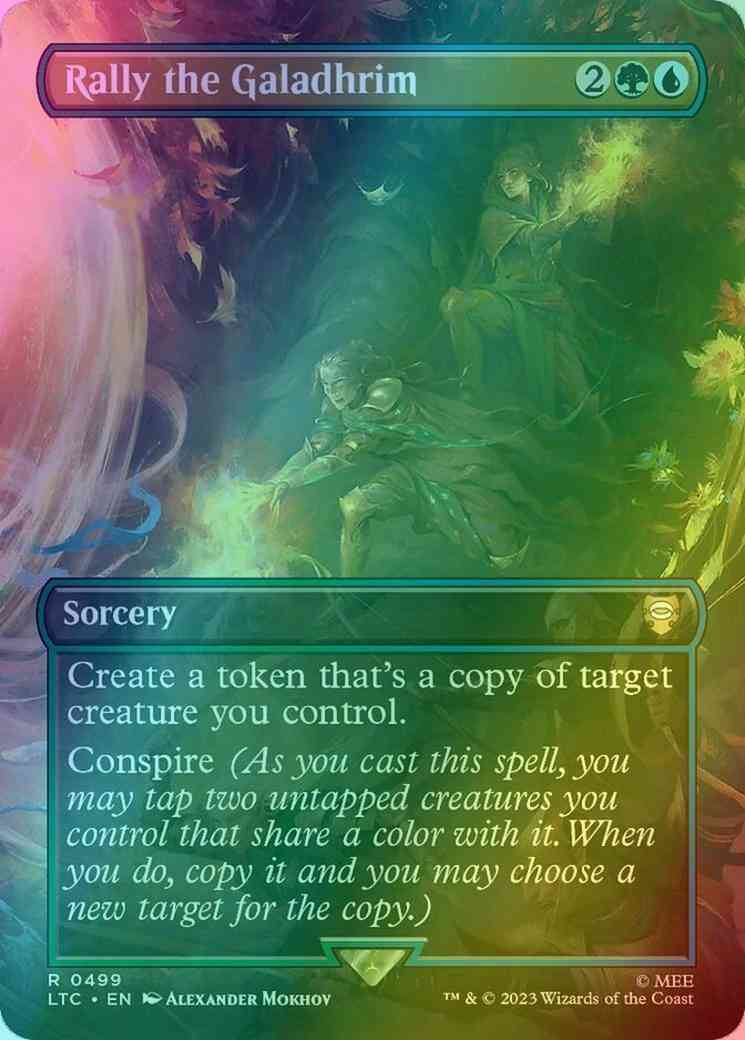 Rally the Galadhrim [499] [Borderless] [The Lord of the Rings: Tales of Middle-earth: Commander] [Foil]