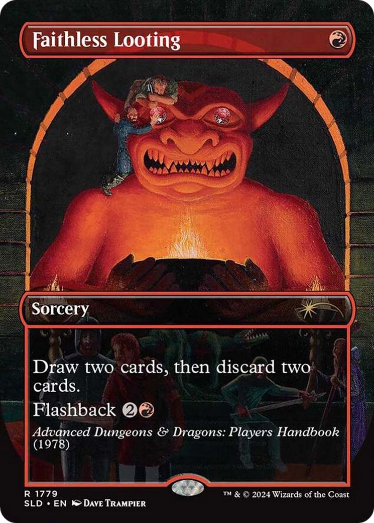 Faithless Looting [1779] [Borderless] [An Exhibition of Adventure] [Secret Lair Drop] [Non-Foil]