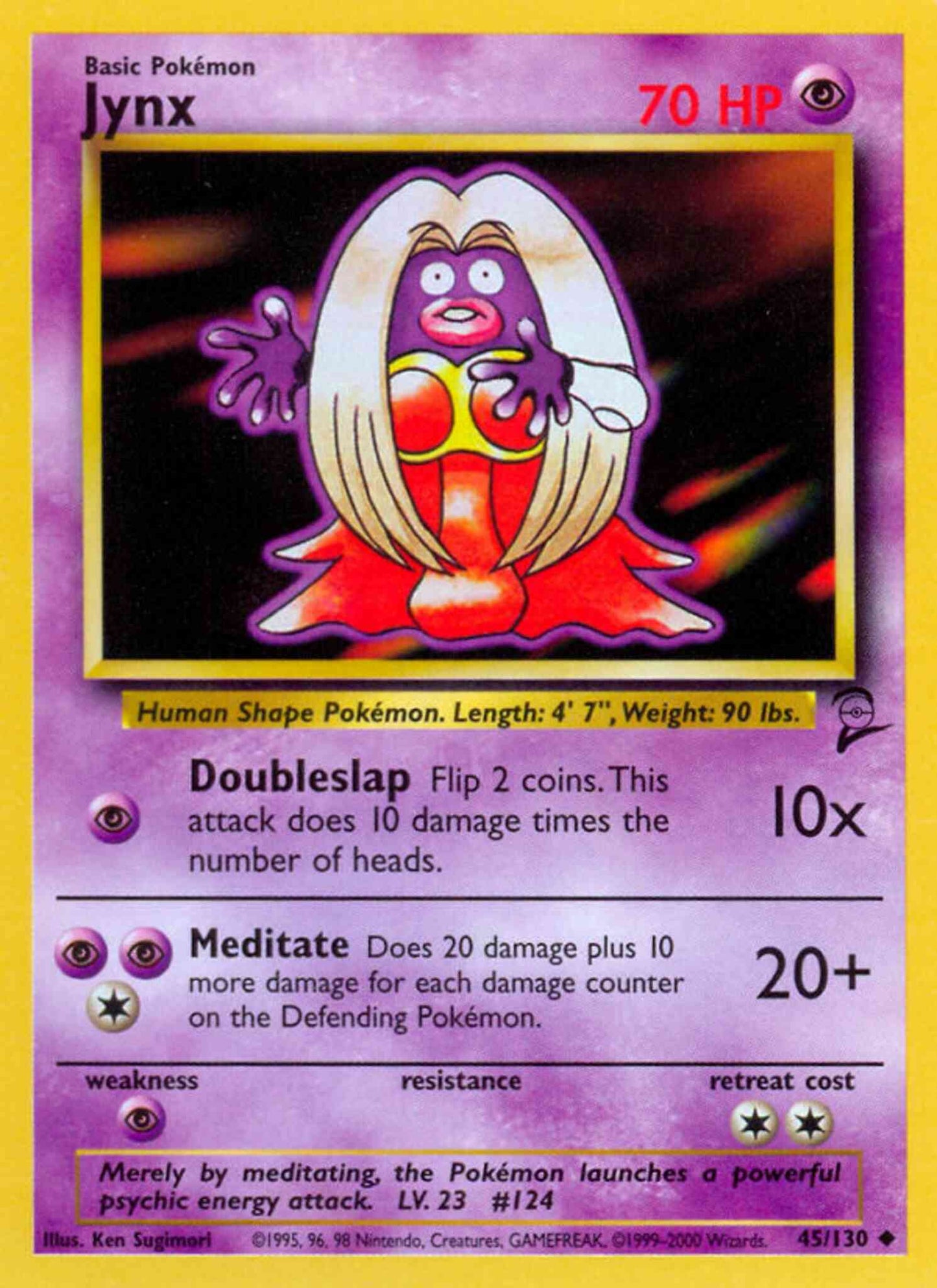 Jynx - 45/130 - Uncommon [base4-45] [Non-Holo]