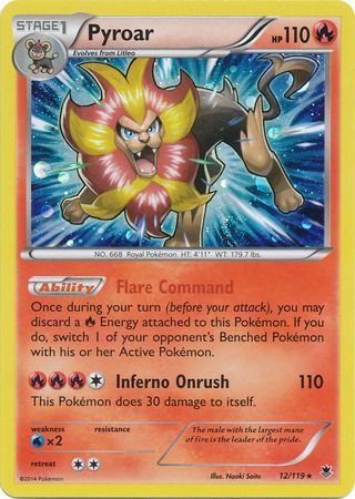 Pyroar - 12/119 - Cosmos Holo [Holo]