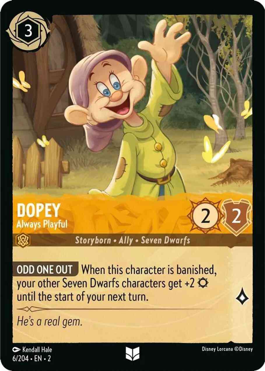 Dopey - Always Playful - 6/204 [Rise Of The Floodborn] [Cold Foil]