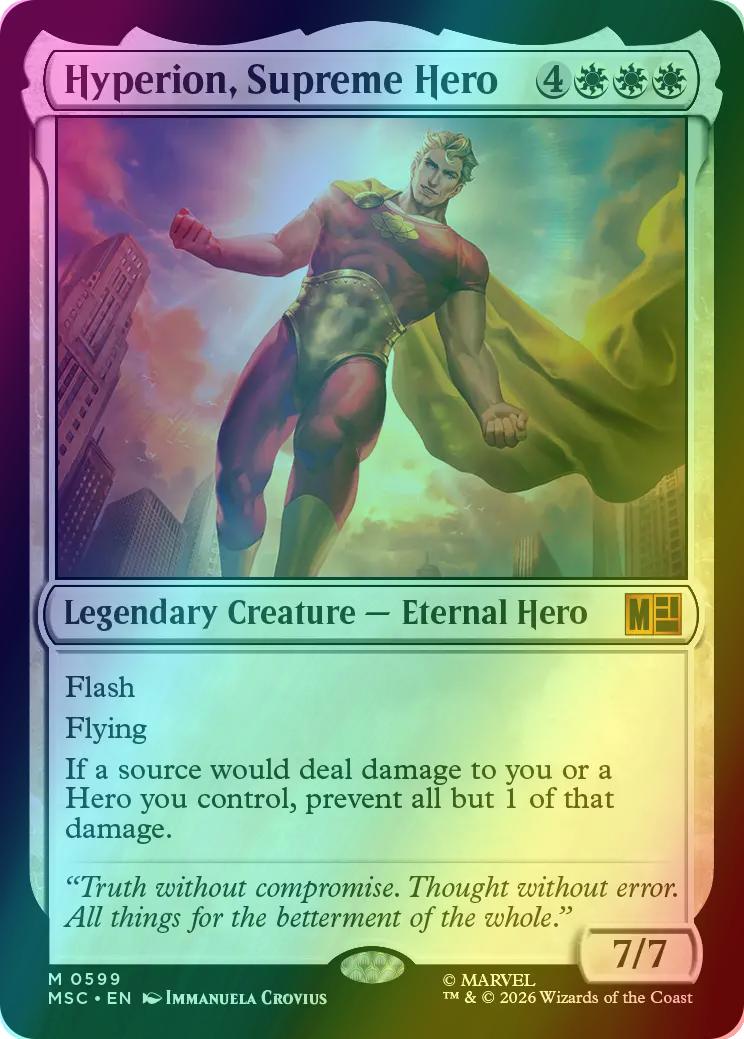 Hyperion, Supreme Hero [599] [Jumpstart] [Marvel Super Heroes: Commander] [Foil]