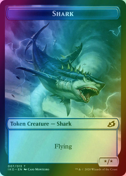 Human Soldier Token (04) // Shark Token (07) [Ikoria Lair of Behemoths Tokens] [Foil]
