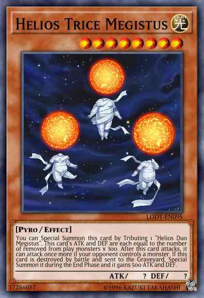 Helios Trice Megistus - LODT-EN095 - Super Rare - 1st Edition