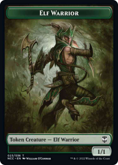 Elf Warrior Token (23) // Wurm Token (31) [Streets of New Capenna: Commander: Tokens] [Non-Foil]