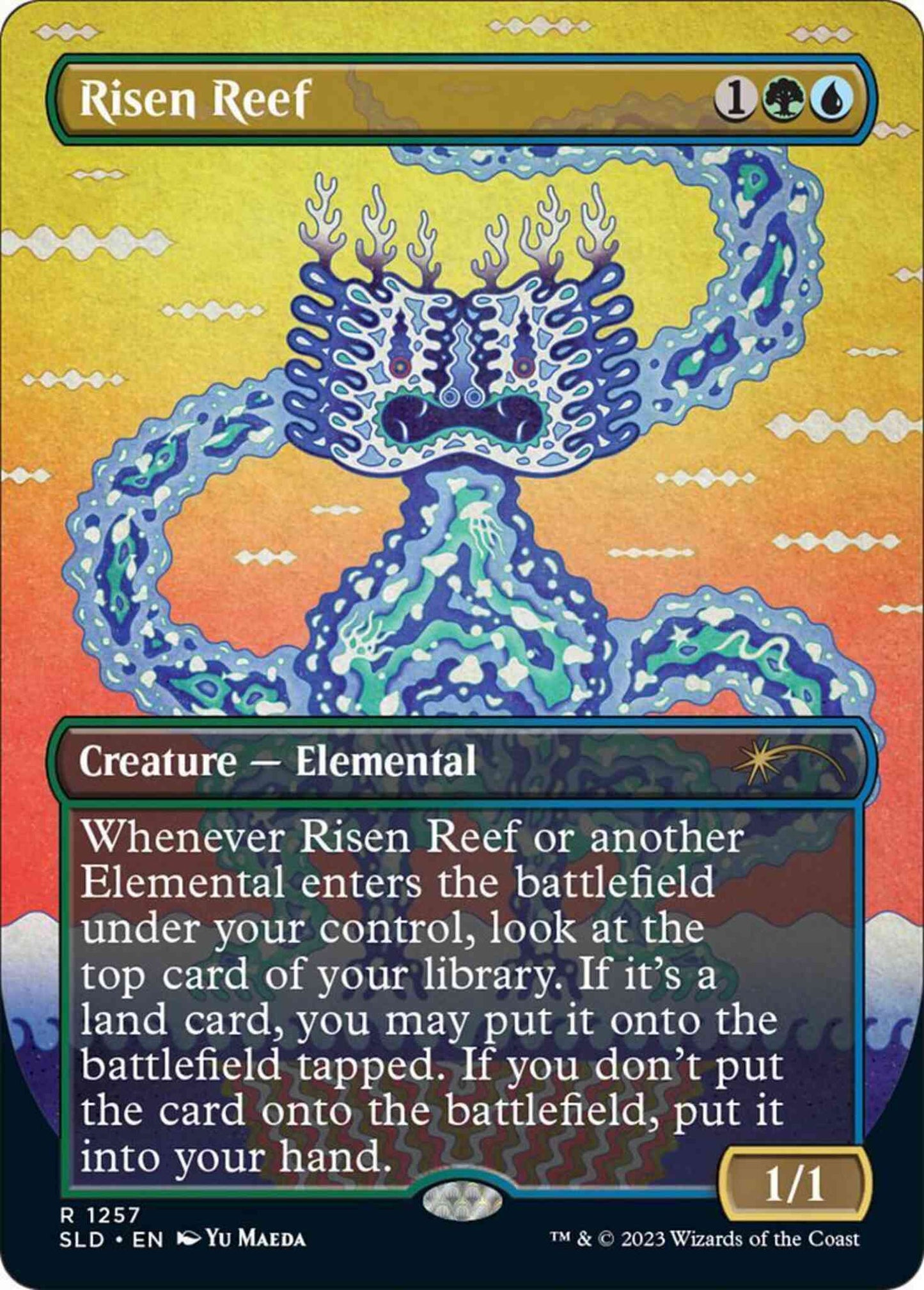 Risen Reef [1257] [Borderless] [Stars Gaze Back] [Secret Lair Drop] [Non-Foil]