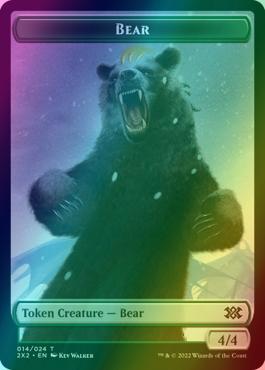 Angel Token (03) // Bear Token (14) [Double Masters 2022: Tokens] [Foil]