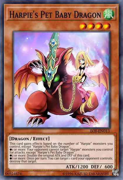 Harpie's Pet Baby Dragon - EOJ-EN013 - Ultimate Rare - 1st Edition