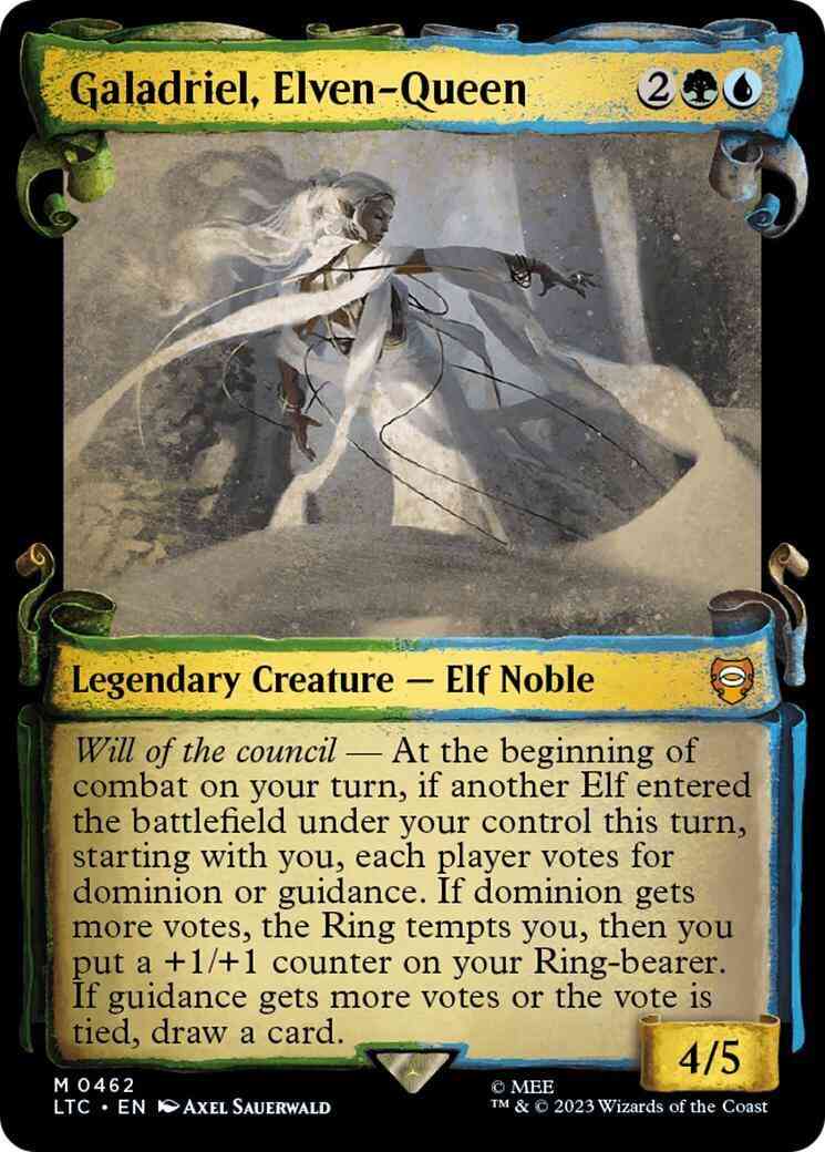 Galadriel, Elven-Queen [462] [Scrolls Showcase] [The Lord of the Rings: Tales of Middle-earth: Commander] [Non-Foil]