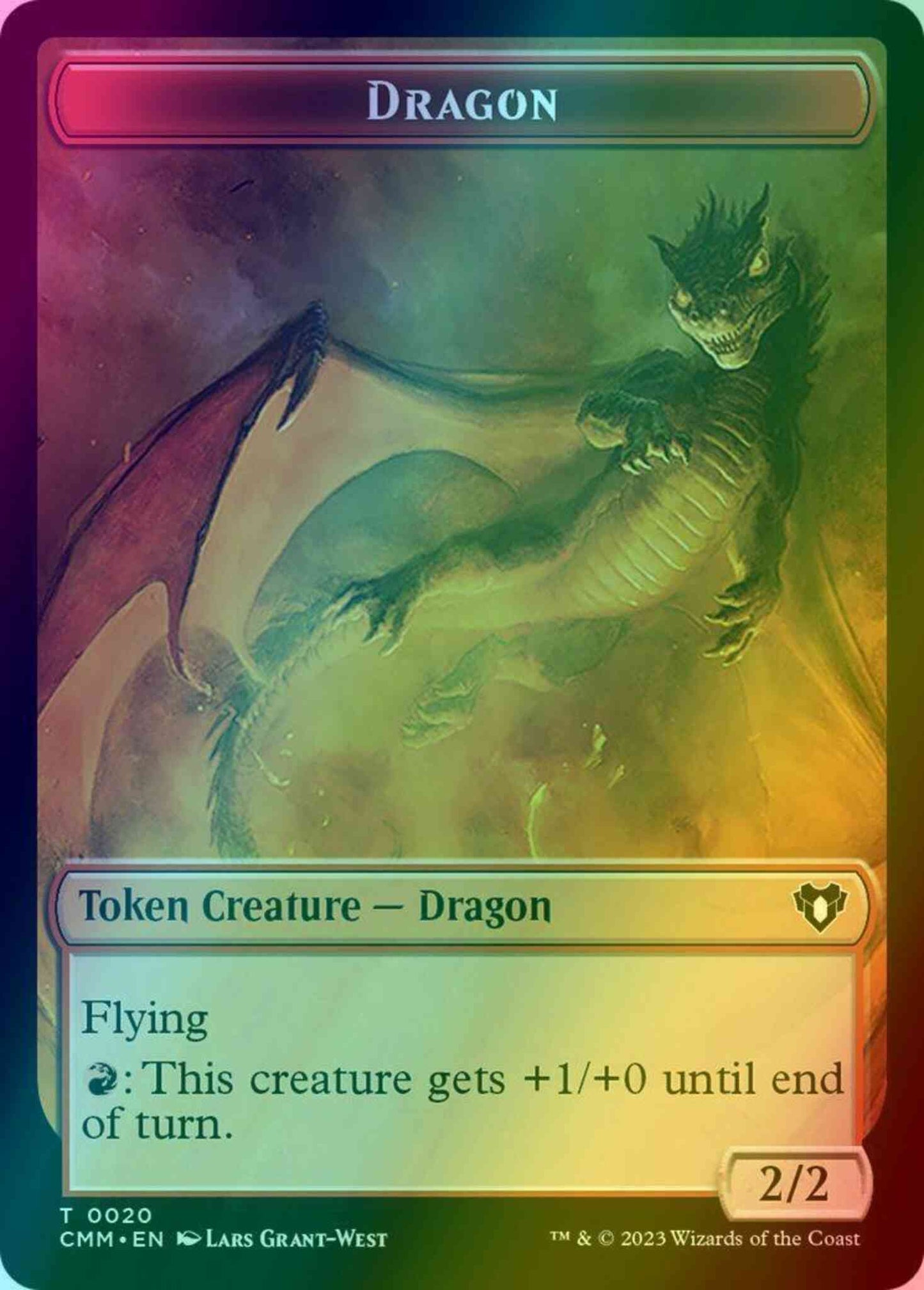 Dragon Token (20) // Eldrazi Token (01) [Commander Masters: Tokens] [Foil]