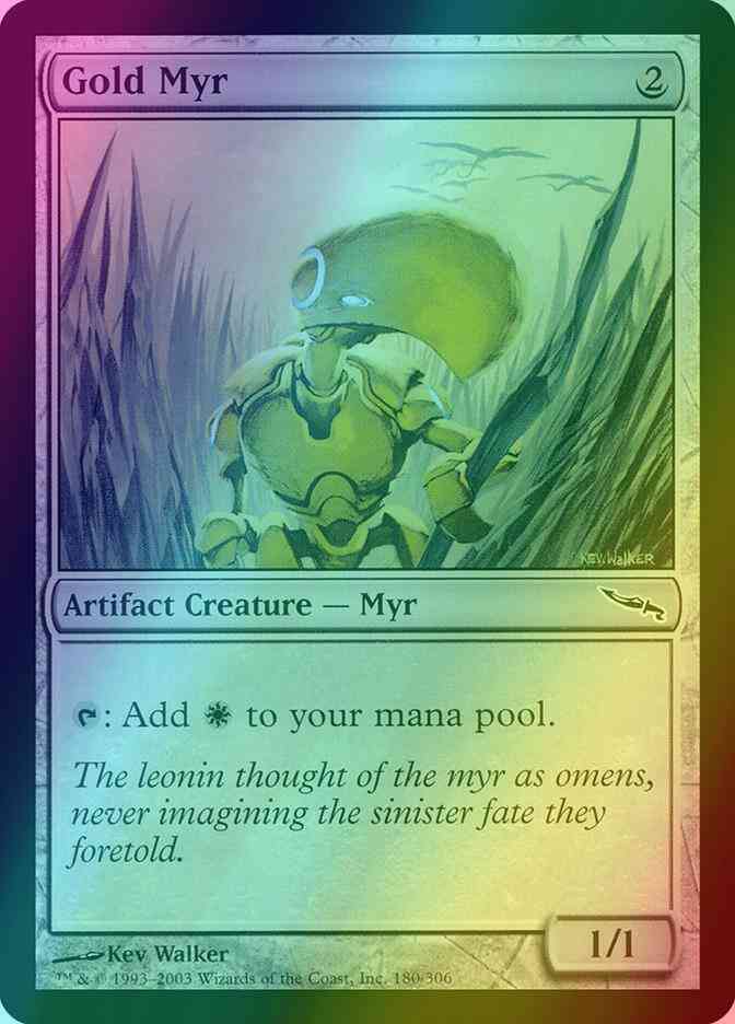Gold Myr [180] [Mirrodin] [Foil]