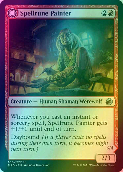 Spellrune Painter // Spellrune Howler [160] [Innistrad: Midnight Hunt] [Foil]