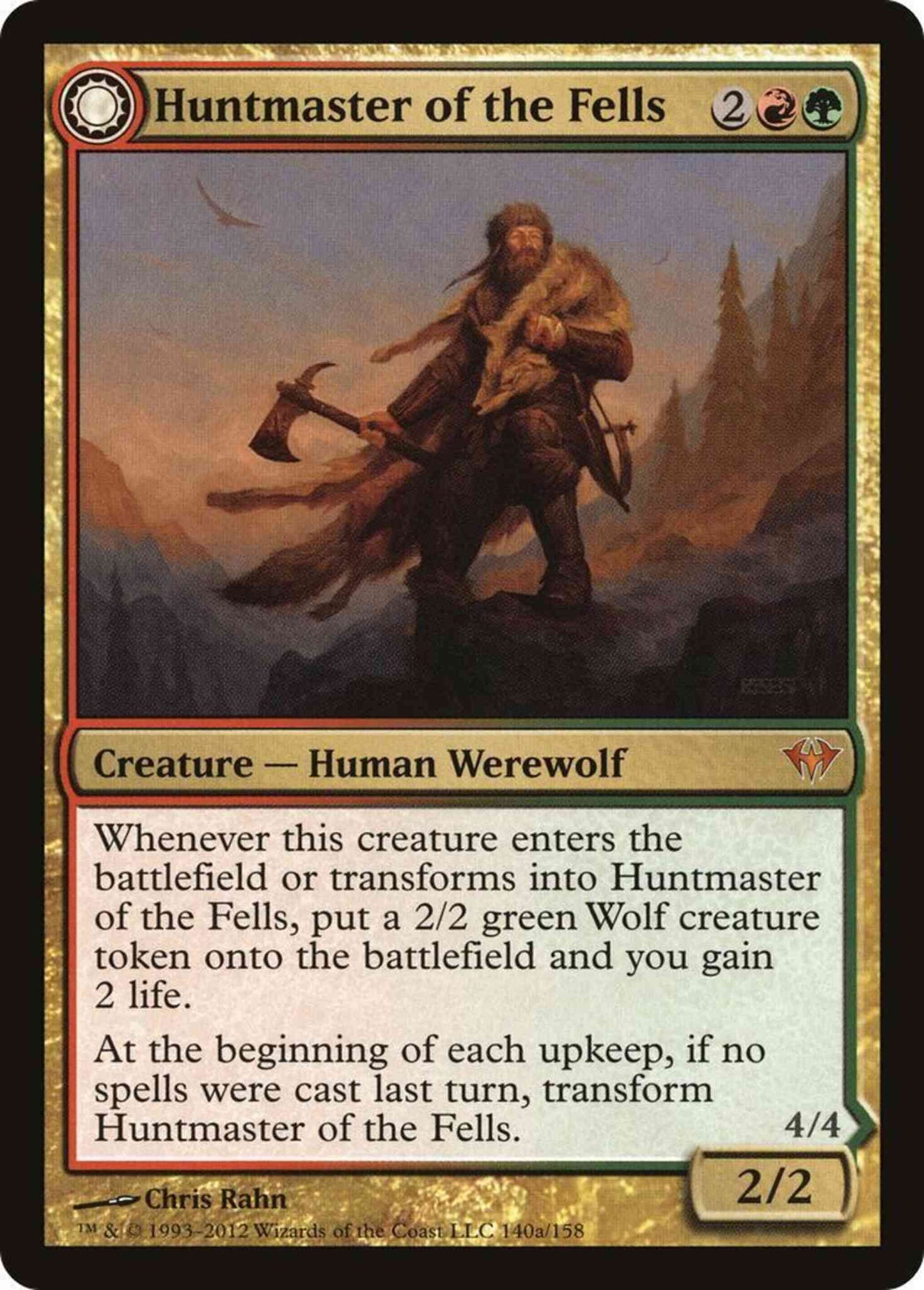 Huntmaster of the Fells // Ravager of the Fells [140] [Dark Ascension] [Non-Foil]