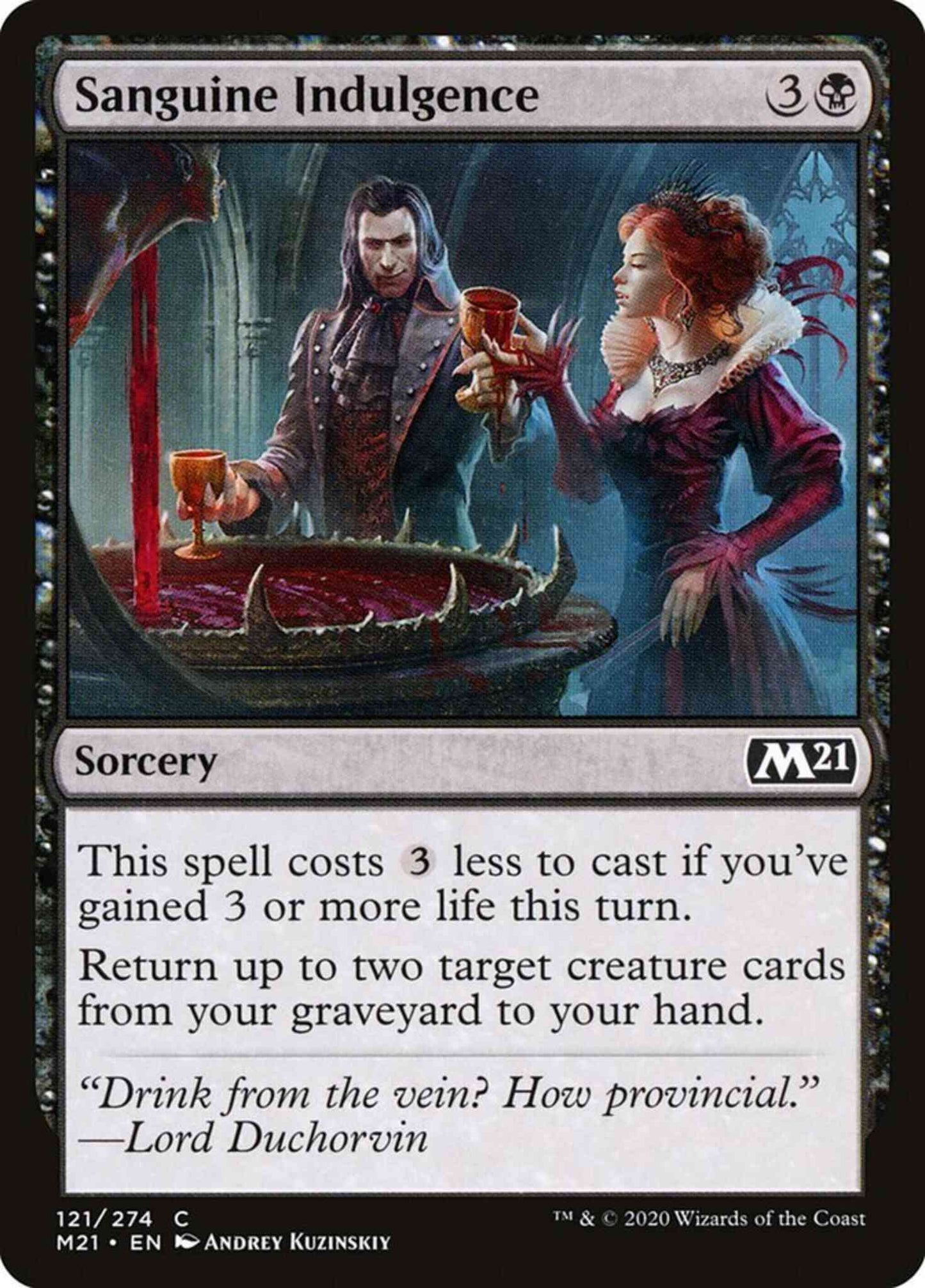 Sanguine Indulgence [121] [Core Set 2021] [Non-Foil]