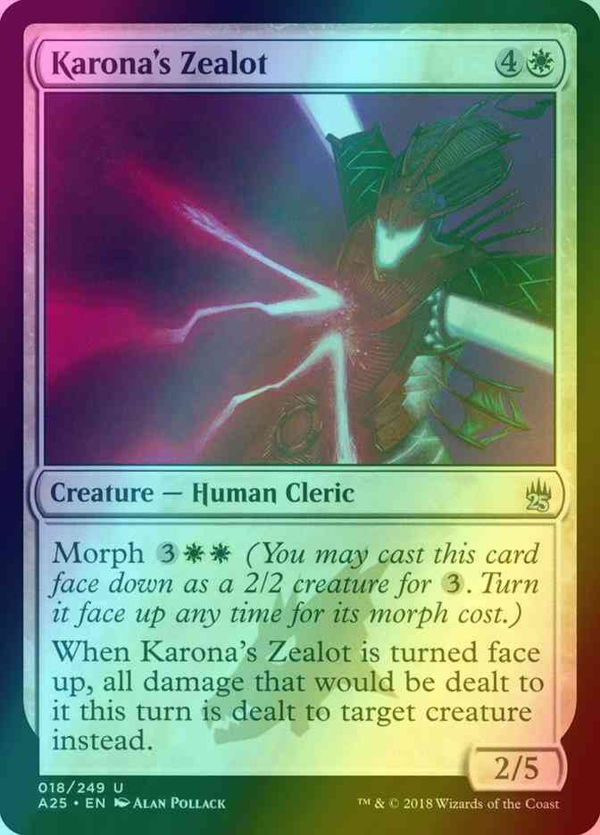 Karona's Zealot [18] [Masters 25] [Foil]