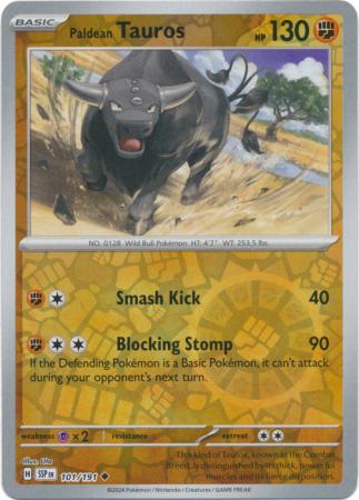 Paldean Tauros - 101/191 - Uncommon [sv08-101] [Reverse Holo]
