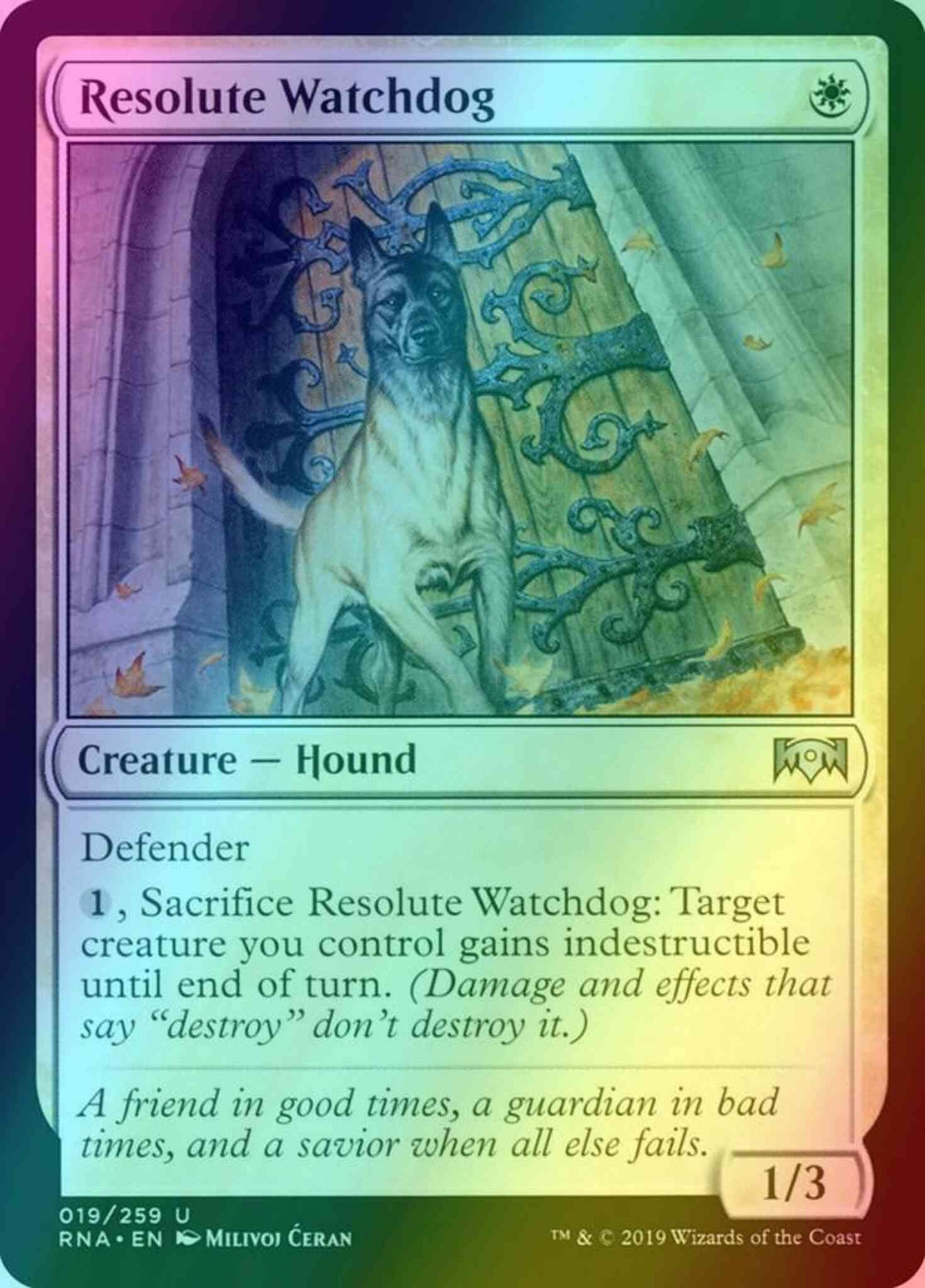 Resolute Watchdog [19] [Ravnica Allegiance] [Foil]