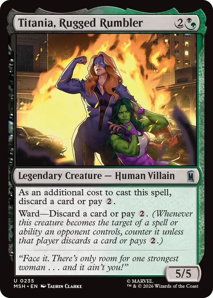 Titania, Rugged Rumbler [235] [Marvel Super Heroes] [Non-Foil]