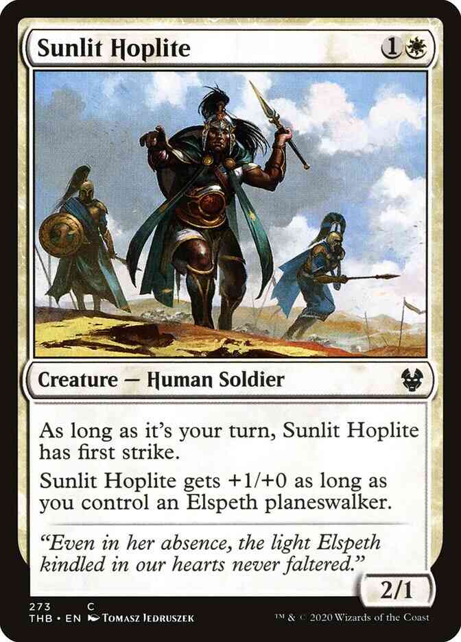 Sunlit Hoplite [273] [Planeswalker Deck Exclusive] [Theros Beyond Death] [Non-Foil]