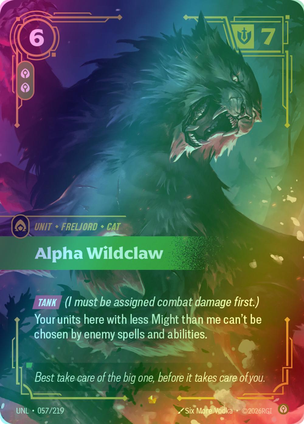 Alpha Wildclaw - 057/219 [Unleashed] [Foil]